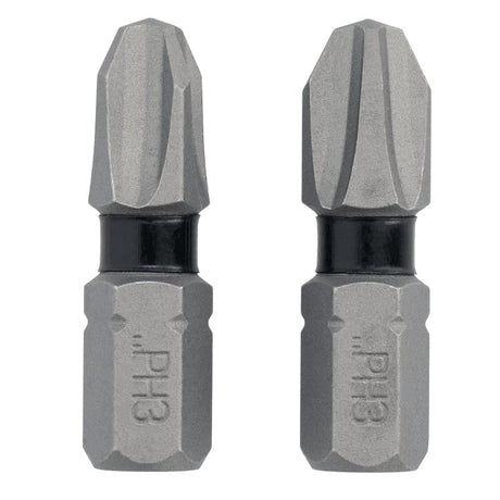 DEWALT TOUGHGRIP DWAF1PH3TG2 Screwdriver Bit, #3 Drive, Phillips Drive, 1/4 in Shank, Hex Shank, 1 in L, Steel