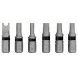 DEWALT TOUGHGRIP DWAF1SECTG6 Security Bit Set, 6-Piece, Steel