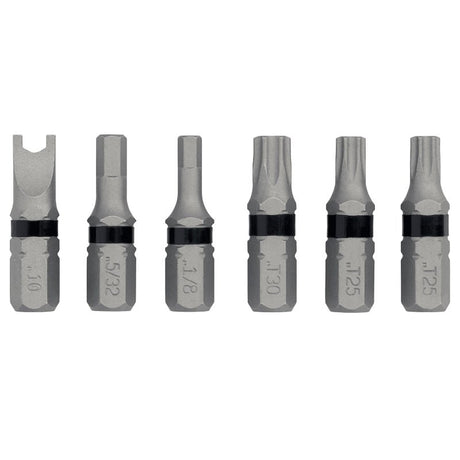 DEWALT TOUGHGRIP DWAF1SECTG6 Security Bit Set, 6-Piece, Steel