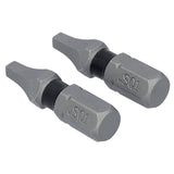 DEWALT TOUGHGRIP DWAF1SQ1TG2 Screwdriver Bit, #1 Drive, Square Drive, 1/4 in Shank, Hex Shank, 1 in L, Steel
