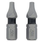 DEWALT TOUGHGRIP DWAF1SQ1TG2 Screwdriver Bit, #1 Drive, Square Drive, 1/4 in Shank, Hex Shank, 1 in L, Steel