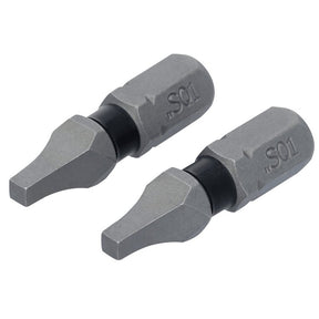DEWALT TOUGHGRIP DWAF1SQ1TG2 Screwdriver Bit, #1 Drive, Square Drive, 1/4 in Shank, Hex Shank, 1 in L, Steel