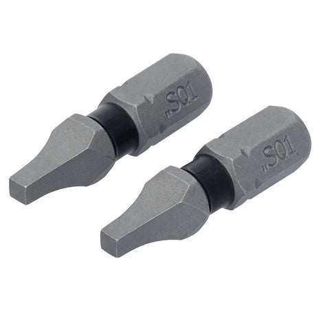DEWALT TOUGHGRIP DWAF1SQ1TG2 Screwdriver Bit, #1 Drive, Square Drive, 1/4 in Shank, Hex Shank, 1 in L, Steel