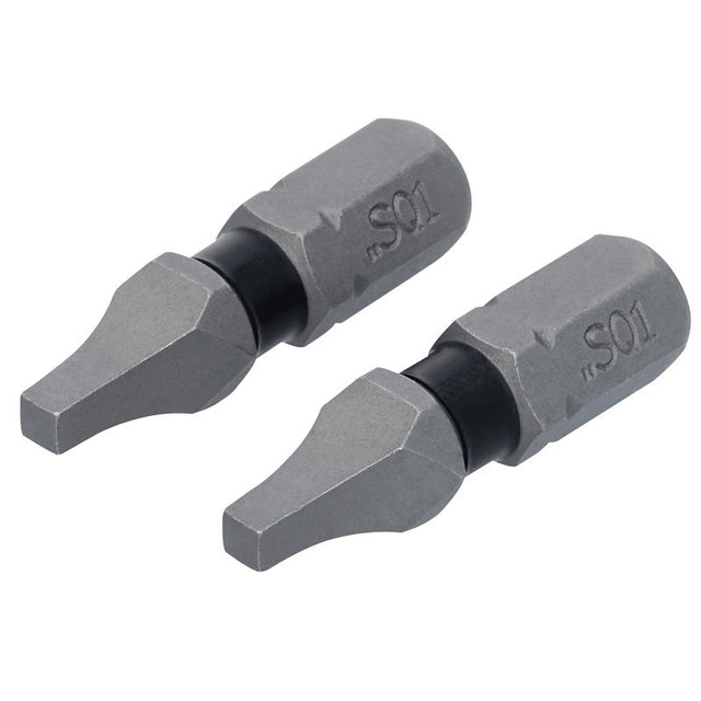 DEWALT TOUGHGRIP DWAF1SQ1TG2 Screwdriver Bit, #1 Drive, Square Drive, 1/4 in Shank, Hex Shank, 1 in L, Steel