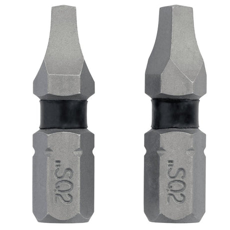 DEWALT TOUGHGRIP DWAF1SQ2TG2 Screwdriver Bit, #2 Drive, Square Drive, 1/4 in Shank, Hex Shank, 1 in L, Steel