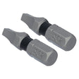 DEWALT TOUGHGRIP DWAF1SQ2TG2 Screwdriver Bit, #2 Drive, Square Drive, 1/4 in Shank, Hex Shank, 1 in L, Steel