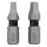 DEWALT TOUGHGRIP DWAF1SQ3TG2 Screwdriver Bit, #3 Drive, Square Drive, 1/4 in Shank, Hex Shank, 1 in L, Steel