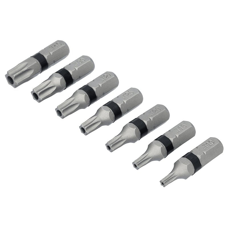 DEWALT TOUGHGRIP DWAF1TSTG7 Torx Security Bit Set, 7-Piece, Steel