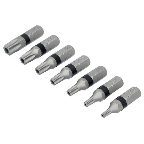 DEWALT TOUGHGRIP DWAF1TSTG7 Torx Security Bit Set, 7-Piece, Steel