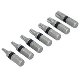 DEWALT TOUGHGRIP DWAF1TSTG7 Torx Security Bit Set, 7-Piece, Steel