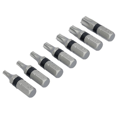 DEWALT TOUGHGRIP DWAF1TSTG7 Torx Security Bit Set, 7-Piece, Steel