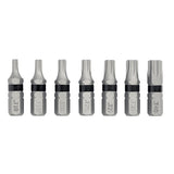 DEWALT TOUGHGRIP DWAF1TSTG7 Torx Security Bit Set, 7-Piece, Steel
