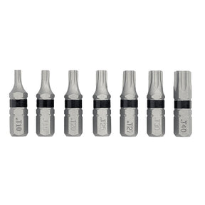 DEWALT TOUGHGRIP DWAF1TSTG7 Torx Security Bit Set, 7-Piece, Steel