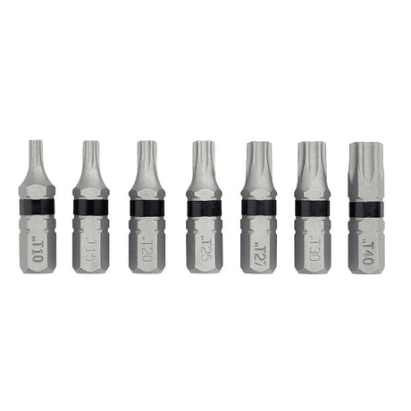 DEWALT TOUGHGRIP DWAF1TSTG7 Torx Security Bit Set, 7-Piece, Steel