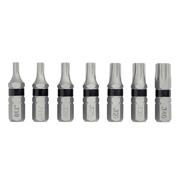 DEWALT TOUGHGRIP DWAF1TSTG7 Torx Security Bit Set, 7-Piece, Steel