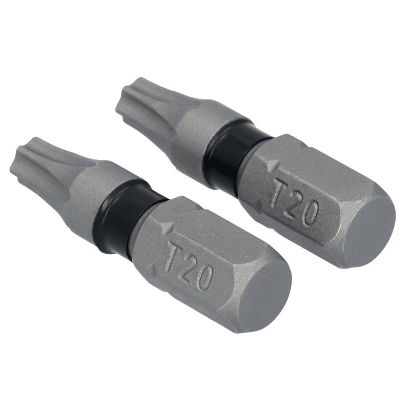 DEWALT TOUGHGRIP DWAF1TX15TG2 Screwdriver Bit, T15 Drive, Torx Drive, 1/4 in Shank, Hex Shank, 1 in L, HCS