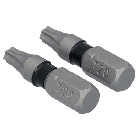 DEWALT TOUGHGRIP DWAF1TX15TG2 Screwdriver Bit, T15 Drive, Torx Drive, 1/4 in Shank, Hex Shank, 1 in L, HCS
