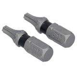 DEWALT TOUGHGRIP DWAF1TX15TG2 Screwdriver Bit, T15 Drive, Torx Drive, 1/4 in Shank, Hex Shank, 1 in L, HCS