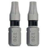 DEWALT TOUGHGRIP DWAF1TX20TG2 Screwdriver Bit, T20 Drive, Torx Drive, 1/4 in Shank, Hex Shank, 1 in L, Steel