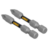 DEWALT TOUGHGRIP DWAF2PH1TG2 Screwdriver Bit, #1 Drive, Phillips Drive, 1/4 in Shank, Hex Shank, 2 in L, Steel
