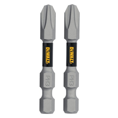 DEWALT TOUGHGRIP DWAF2PH3TG2 Screwdriver Bit, #3 Drive, Phillips Drive, 1/4 in Shank, Hex Shank, 2 in L, Steel