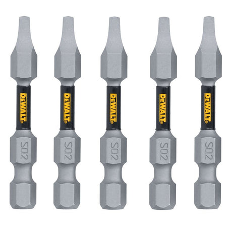 DEWALT TOUGHGRIP DWAF2SQ2TG5 Screwdriver Bit, #2 Drive, Square Drive, 1/4 in Shank, Hex Shank, 2 in L, Steel
