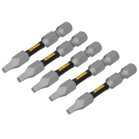 DEWALT TOUGHGRIP DWAF2SQ2TG5 Screwdriver Bit, #2 Drive, Square Drive, 1/4 in Shank, Hex Shank, 2 in L, Steel