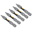 DEWALT TOUGHGRIP DWAF2SQ2TG5 Screwdriver Bit, #2 Drive, Square Drive, 1/4 in Shank, Hex Shank, 2 in L, Steel