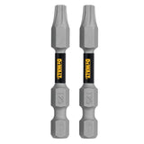 DEWALT TOUGHGRIP DWAF2TX25TG2 Screwdriver Bit, T25 Drive, Torx Drive, 1/4 in Shank, Hex Shank, 2 in L, Steel