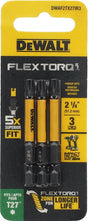 DEWALT DWAF2TX27IR3 Screwdriver Bit, T27 Drive, Torx Drive, 2-1/4 in L