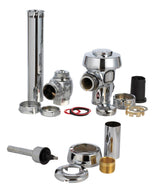 Sloan Regal Flush Valve Silver Polished Chrome Brass For AquaFlush