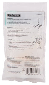 ProSource H20-B030-PS Heavy-Duty Hinge Pin Door Stop, 2-3/4 in Projection, Die-Cast Zinc & Plastic, Polished Brass