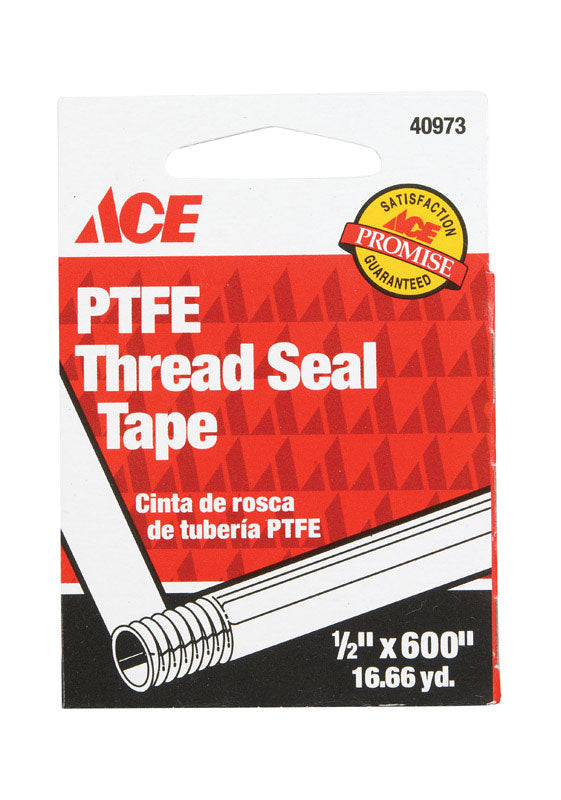 Ace White 1/2 in. W X 600 in. L Thread Seal Tape, Pack of 12