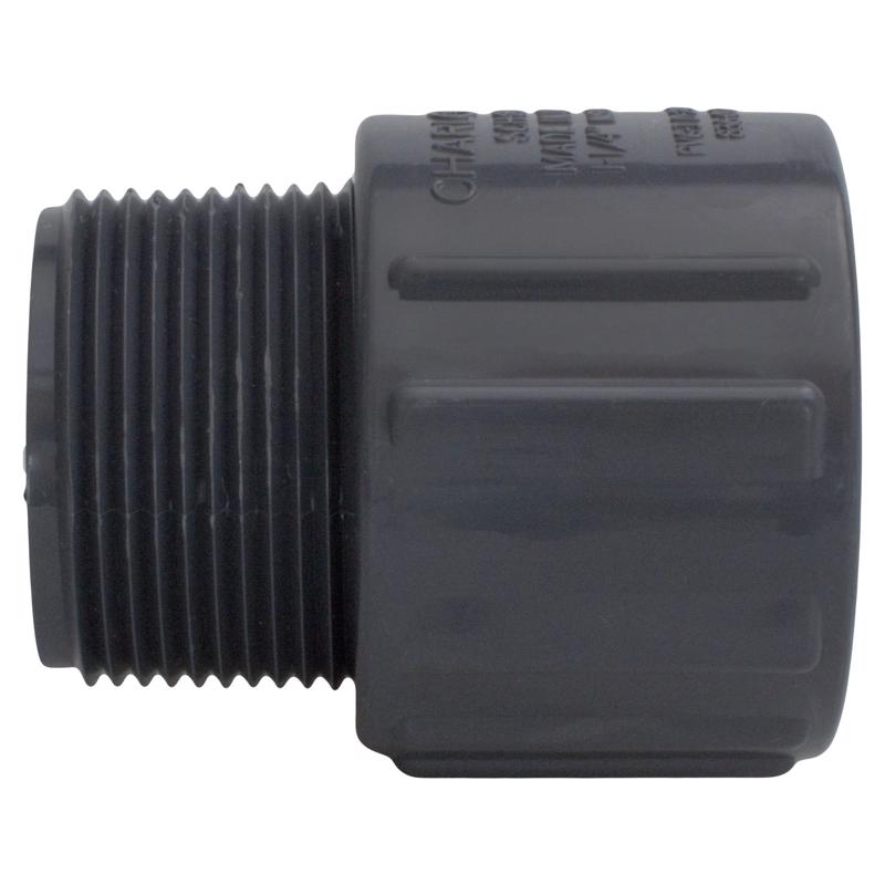Charlotte Pipe 3/4 in. Slip X 3/4 in. D MPT PVC Adapter 1 pk