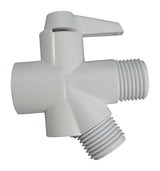 Ace White Plastic Shower Diverter