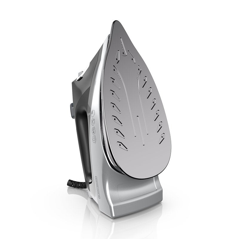 Black+Decker Allure D3060 Digital Professional Steam Iron, 1600 W, Black, Stainless Steel