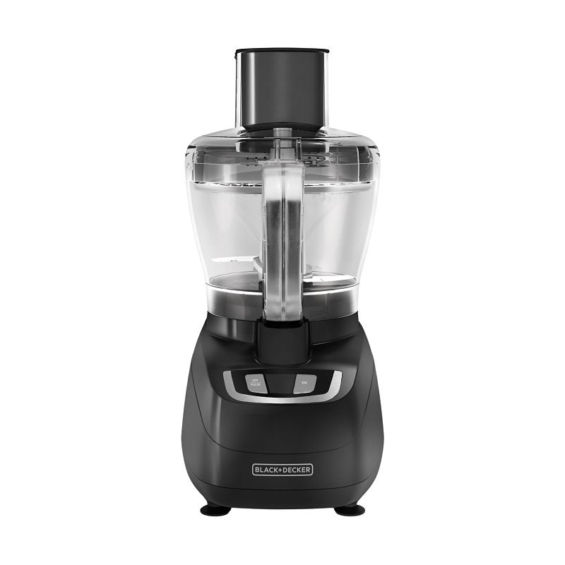 Black+Decker FP1600B Food Processor, 8 Cups Bowl, 450 W, Button Control, Black