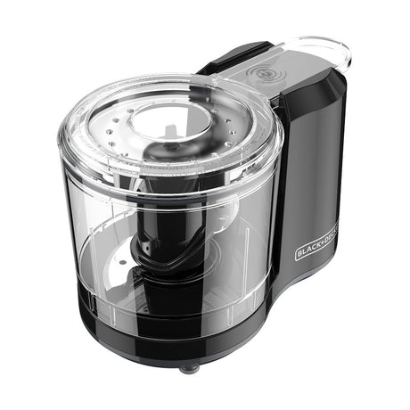 Black+Decker HC150B Chopper, 1.5 Cup Capacity, 1-Speed, Black
