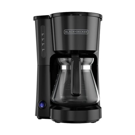 Black+Decker CM0700BZ Coffee Maker, 5 Cup, Plastic, Black, One-Touch Control