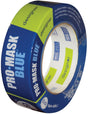 IPG PMD36 Specialty Masking Tape, 60 yd L, 1.41 in W, 5.8 mil Thick, Crepe Paper/Synthetic Rubber Backing, Dark Blue