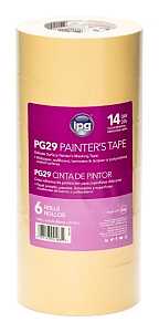 IPG PG29..24R Masking Tape, 6.8 mil Thick, 25 in-oz Adhesion, 60 yd L, 1.88 in W, Paper Backing, Beige