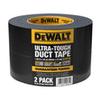 DEWALT DXAT9233 Duct Tape, 30 yd L, 1.88 in W, PE Film Backing, Black