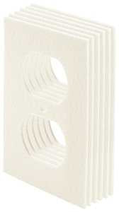 Frost King OS6H Plate Sealer, 4 in L, 2-1/2 in W, Plastic Foam, White