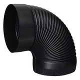 Imperial 8 in. D X 8 in. D 90 deg Galvanized Steel Stove Pipe Elbow, Pack of 4