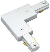 Eaton Lighting LZR203P Track Light L-Connector, White, For: Lazer Track Lamp holders and Halo Power-Trac Lamp holders