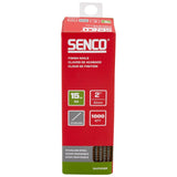 Senco DA21EGBR Finish Strip Nail, 2 in L, 15 ga, Stainless Steel, Sencote, Brad Head