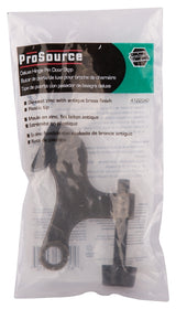 ProSource H20-B041-PS Deluxe Hinge Pin Door Stop, 2-5/8 in Projection, Die-Cast Zinc & Plastic, Antique Brass