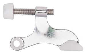 ProSource H20-B042-PS Deluxe Hinge Pin Door Stop, 2-5/8 in Projection, Die-Cast Zinc & Plastic, Chrome