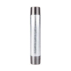 STZ Industries 3/8 in. MIP each X 3/8 in. D MIP Galvanized Steel 5-1/2 in. L Nipple, Pack of 5
