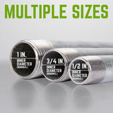 STZ Industries 1/2 in. MIP each X 1/2 in. D MIP Galvanized Steel 3 in. L Nipple, Pack of 5